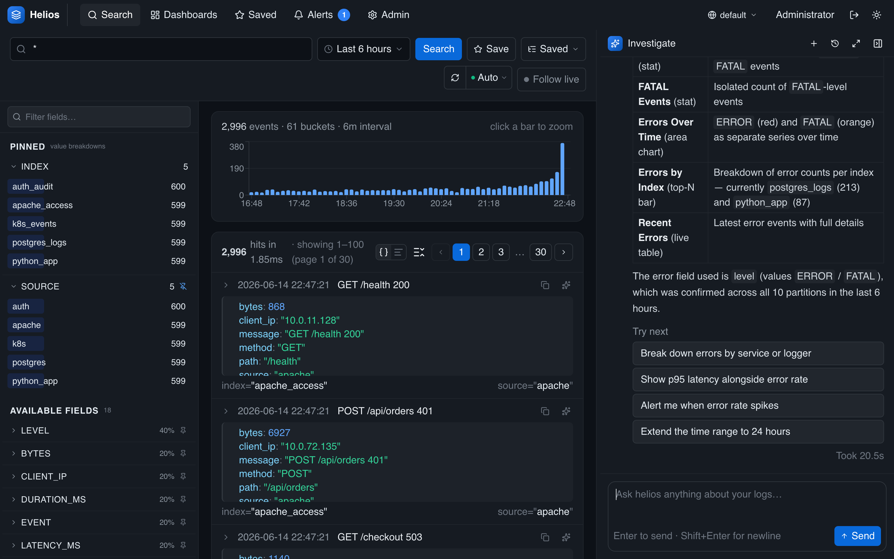 The agent assembling a dashboard from a request and saving it